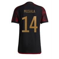 Fotbalové Dres Německo Jamal Musiala #14 Venkovní MS 2022 Krátký Rukáv